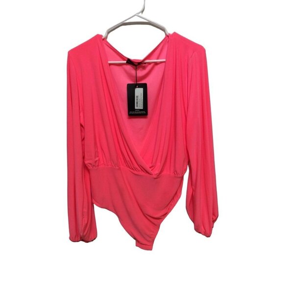 Pretty Little Thing Women Bodysuit Size 16 Pink - Picture 1 of 3